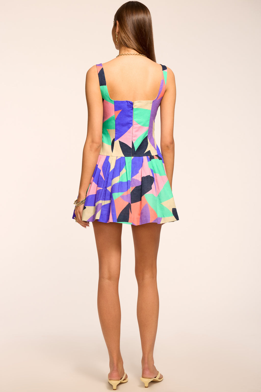 Everleigh Printed Linen Mini Dress in palm linen | Ramy Brook Everleigh Printed Linen Mini Dress in palm linen | Ramy Brook