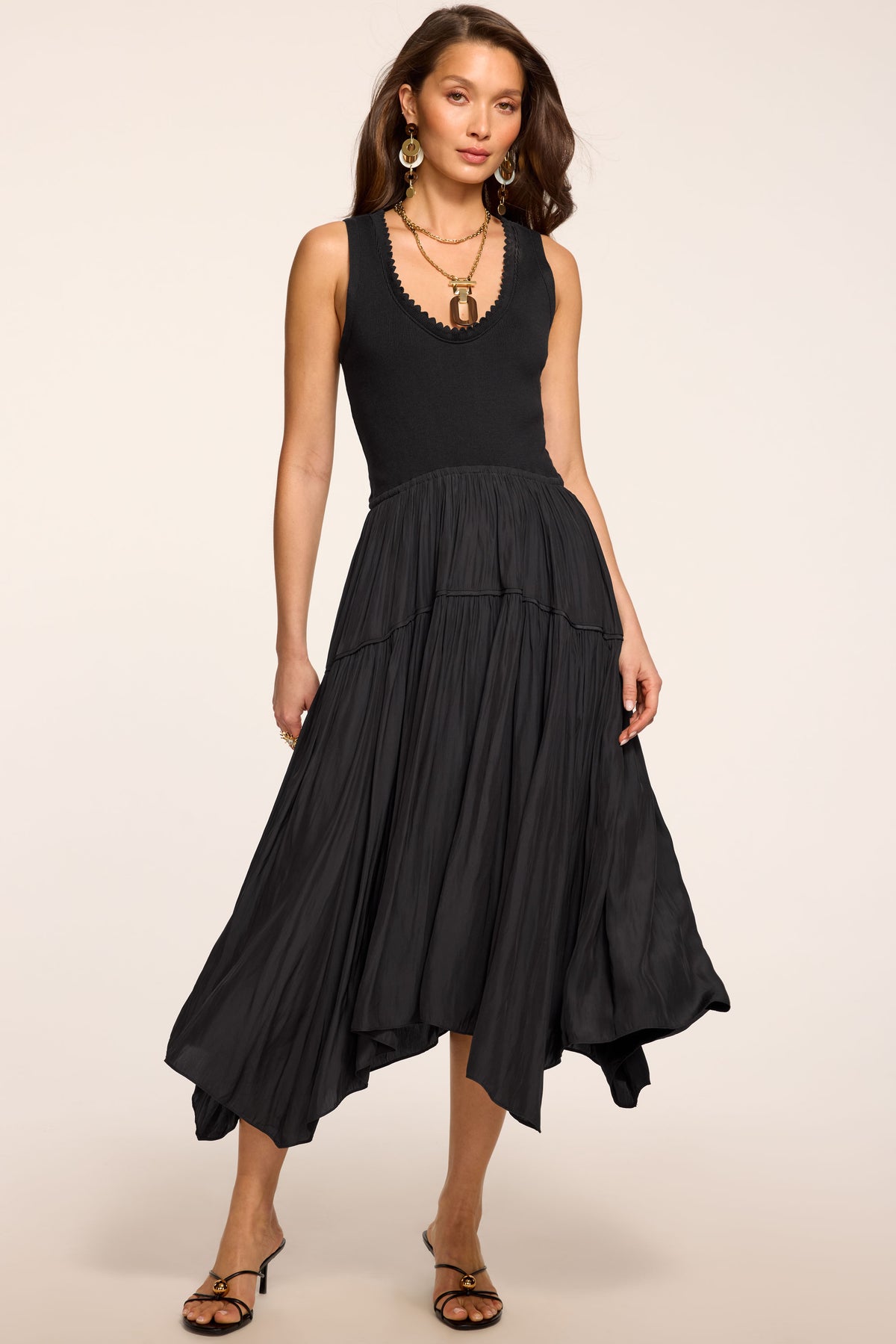 Hadley Knit Combo Midi Dress view 1