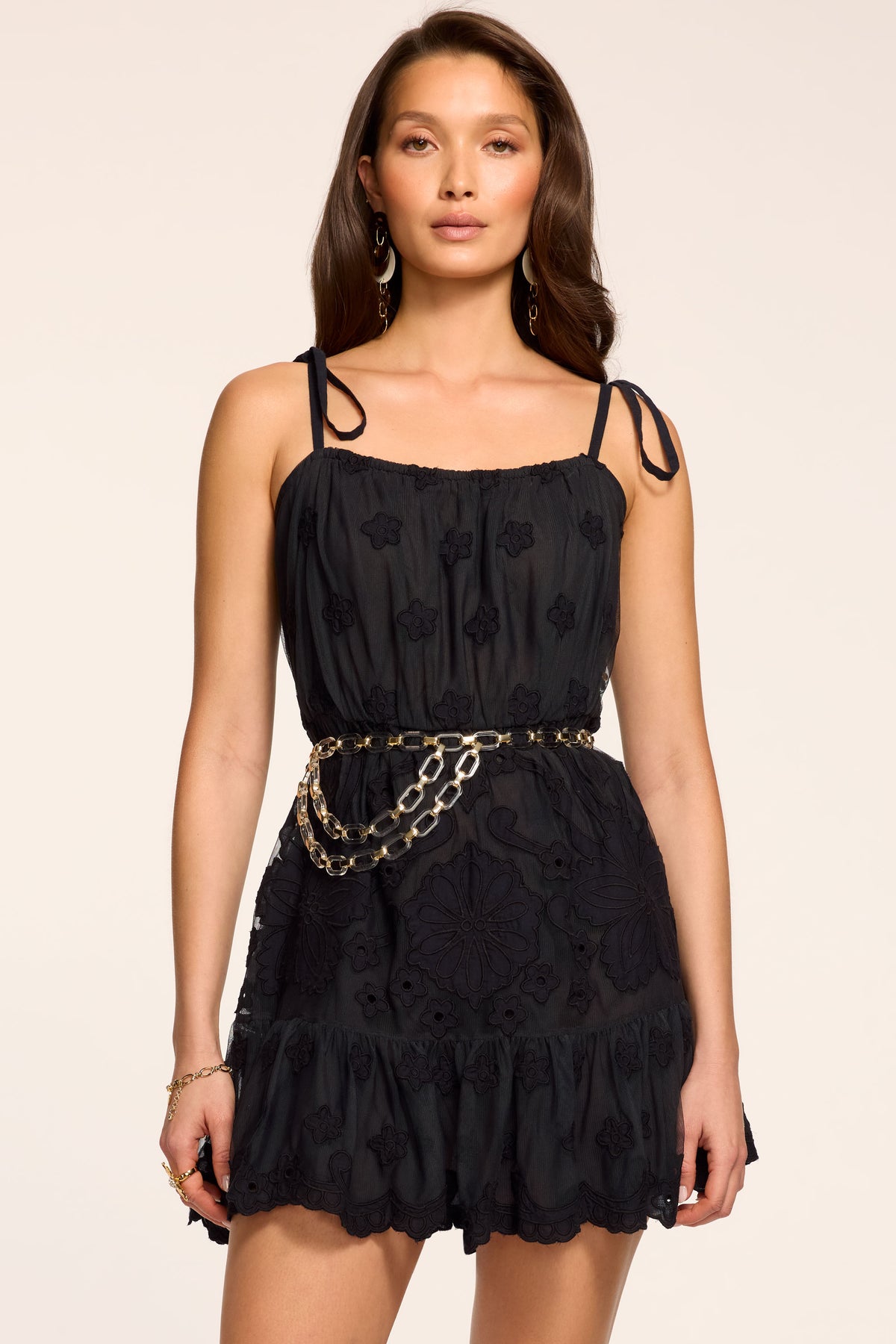 Honor Embroidered Mini Dress view 1