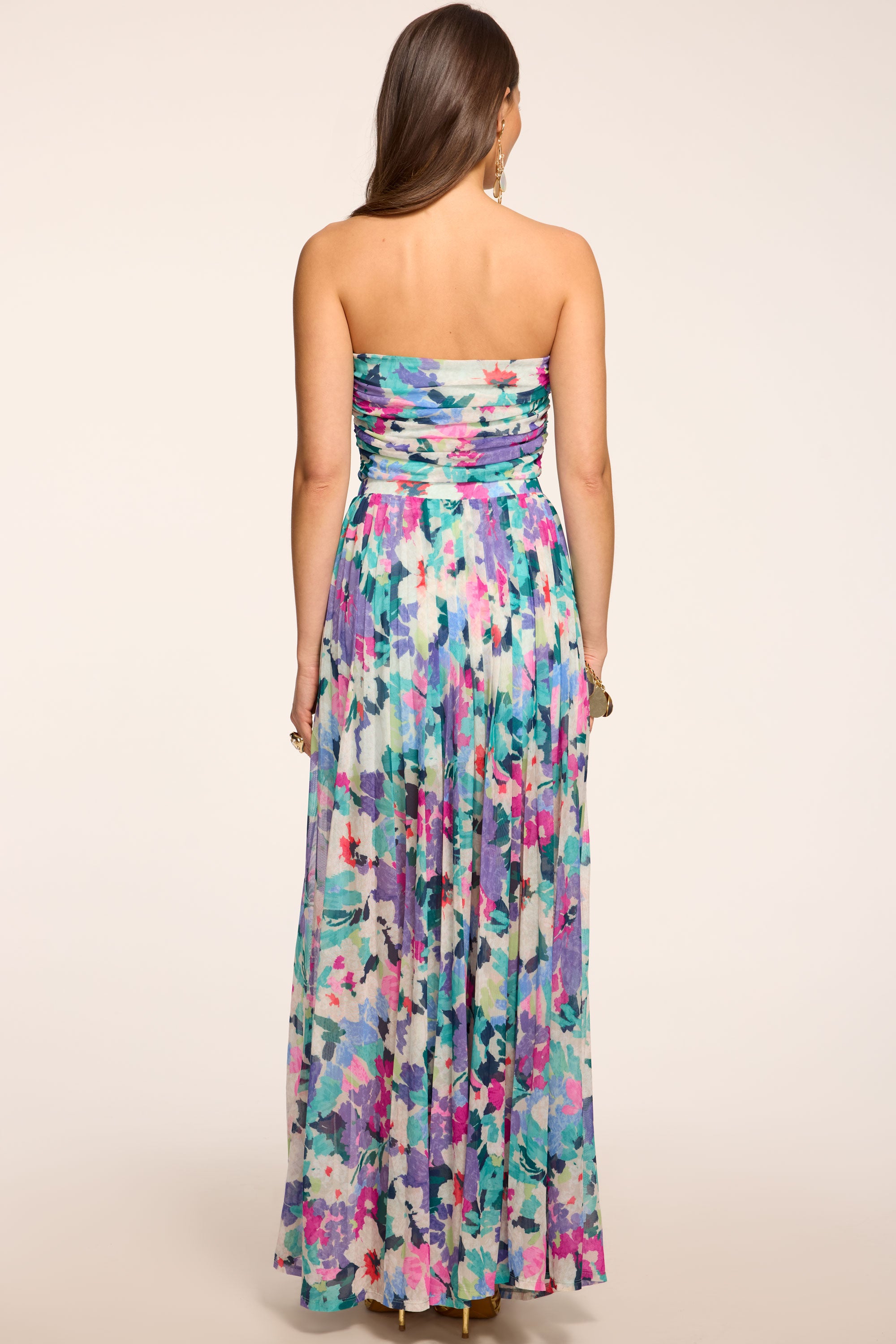 Jacqueline Printed Maxi Skirt in garden mesh | Ramy Brook