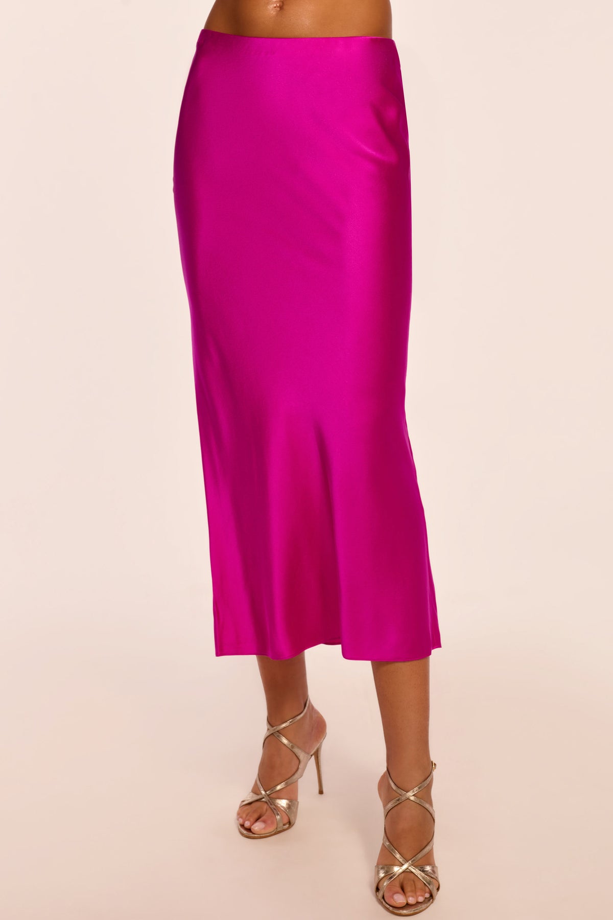 Krisia Silk Slip Midi Skirt view 1