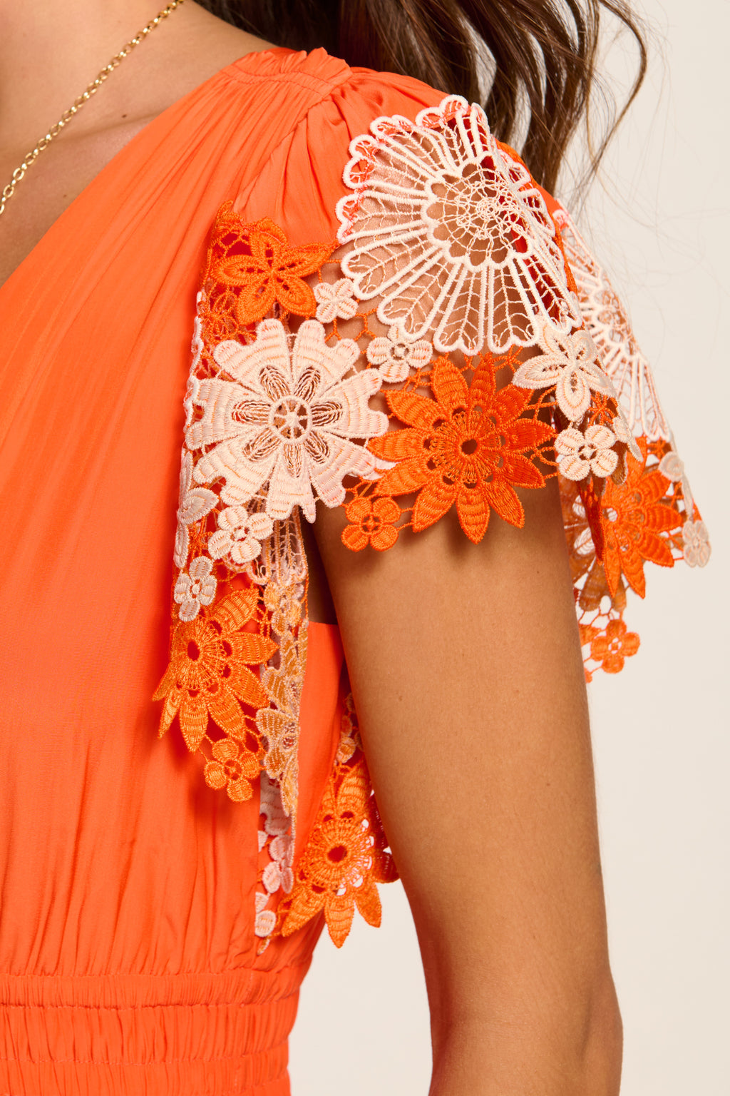 Ramy Brook Georgie Embroidered Maxi Dress in Sunset Orange - M Ramy Brook Georgie Embroidered Maxi Dress in Sunset Orange - M