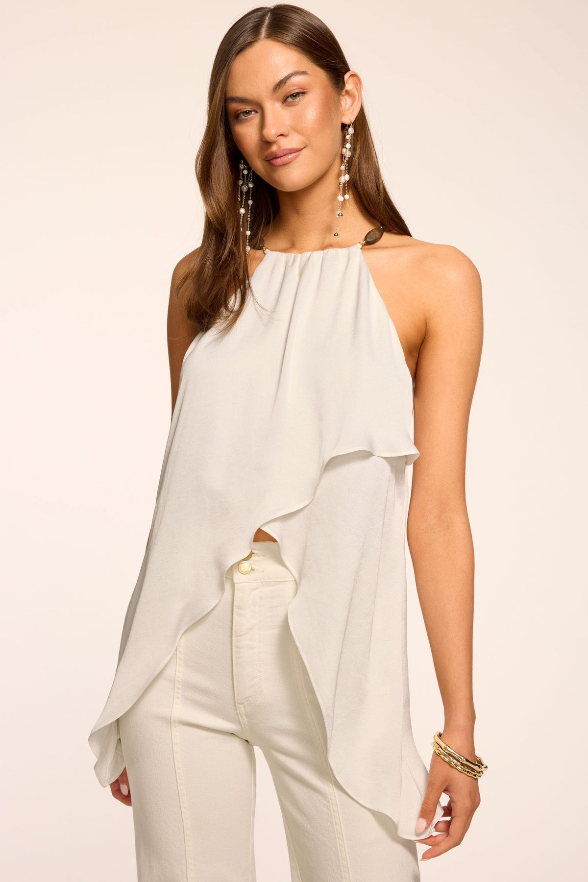 Ayla High Neck Tank Top view 1