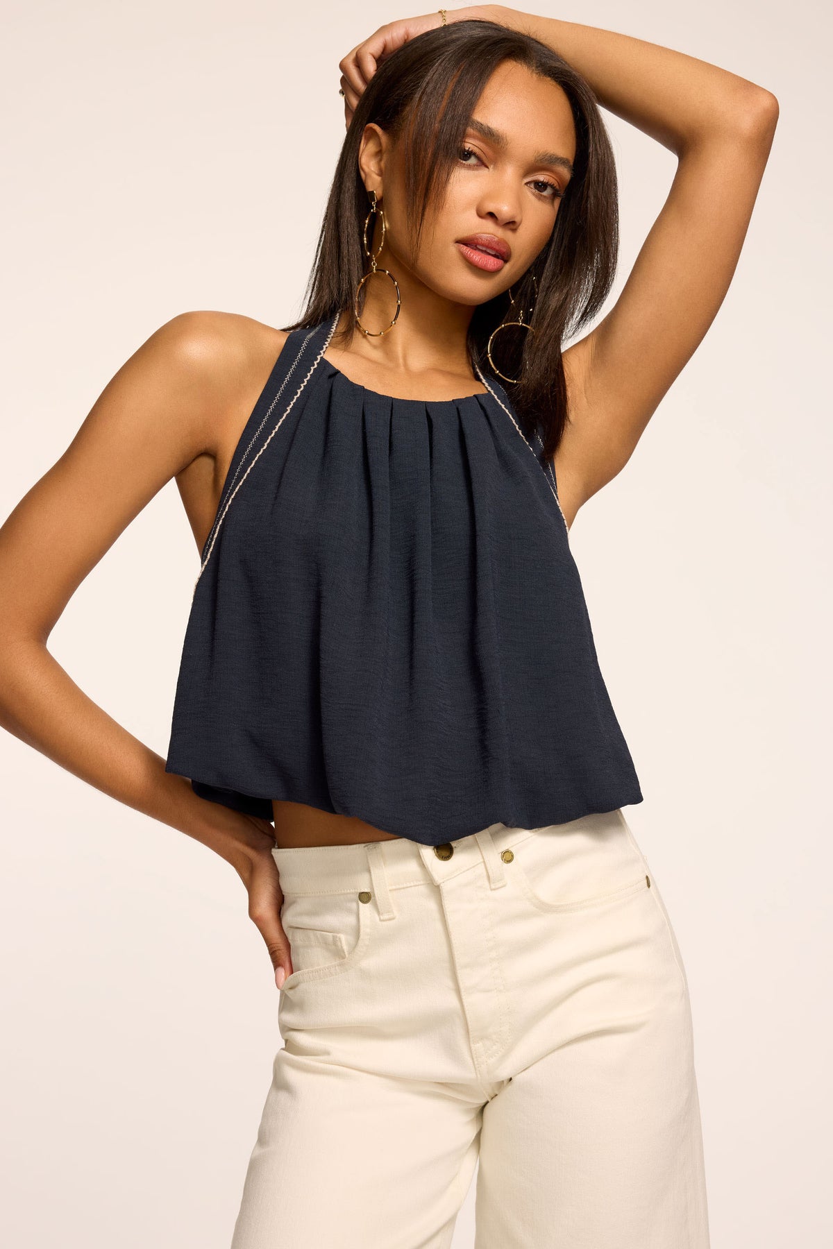 Briar Embroidered Tank Top view 1