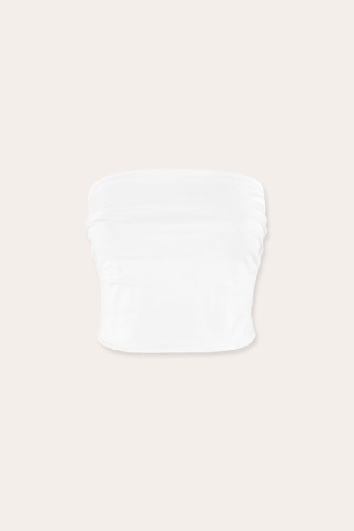 Raya Solid Jersey Tube Top view 4