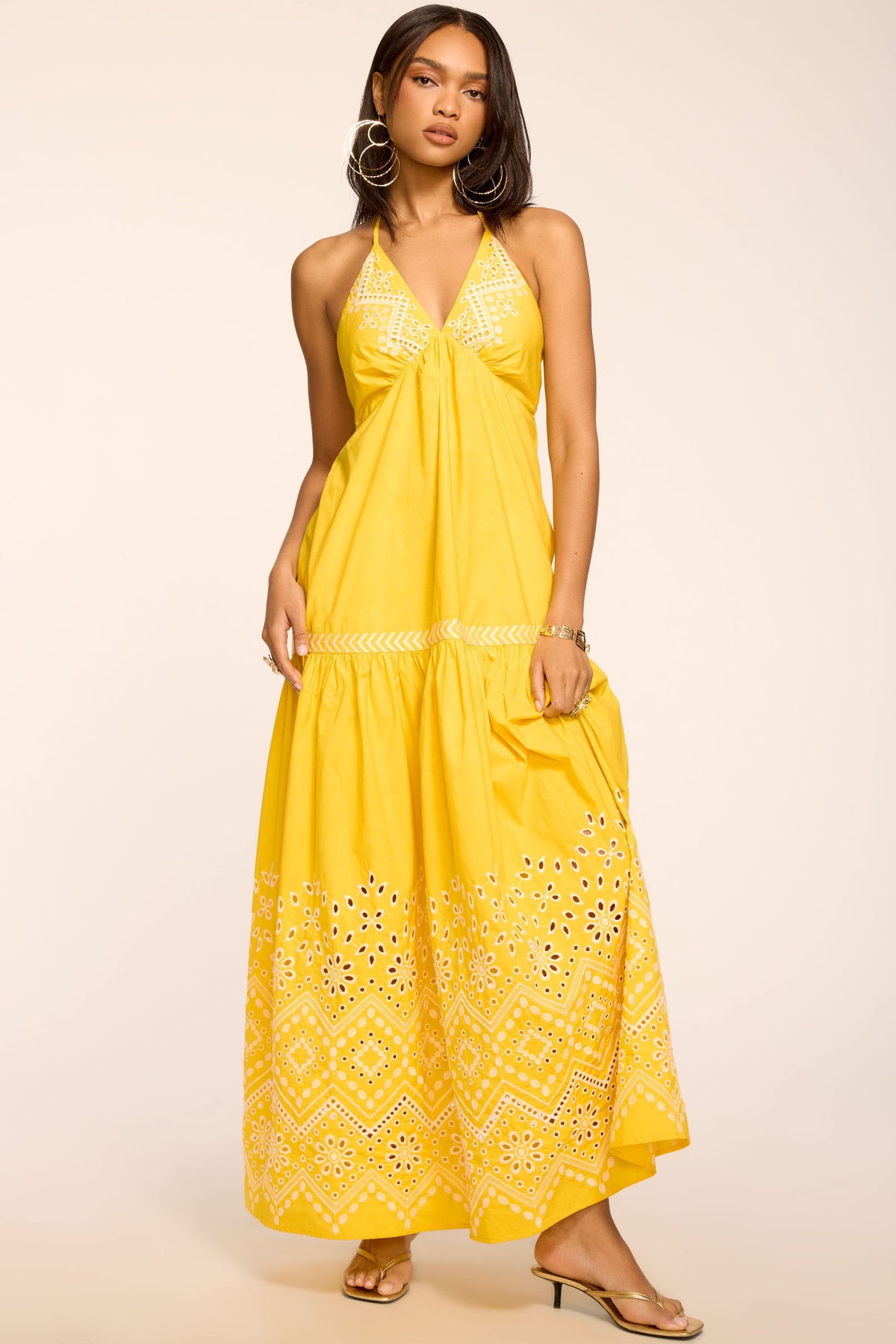 Amaris Embroidered Maxi Dress view 1