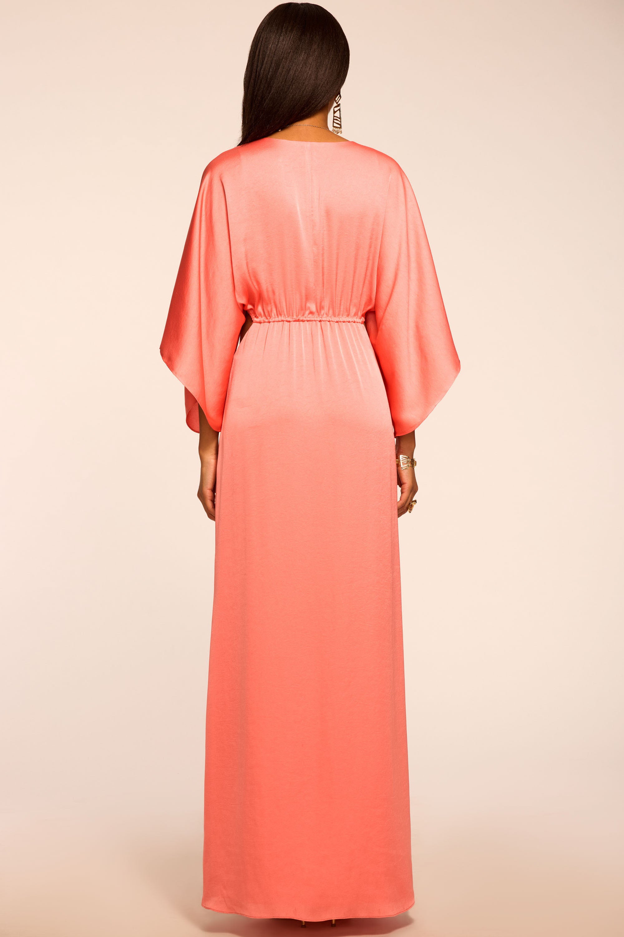 Tove Cutout Maxi Dress in coral | Ramy Brook