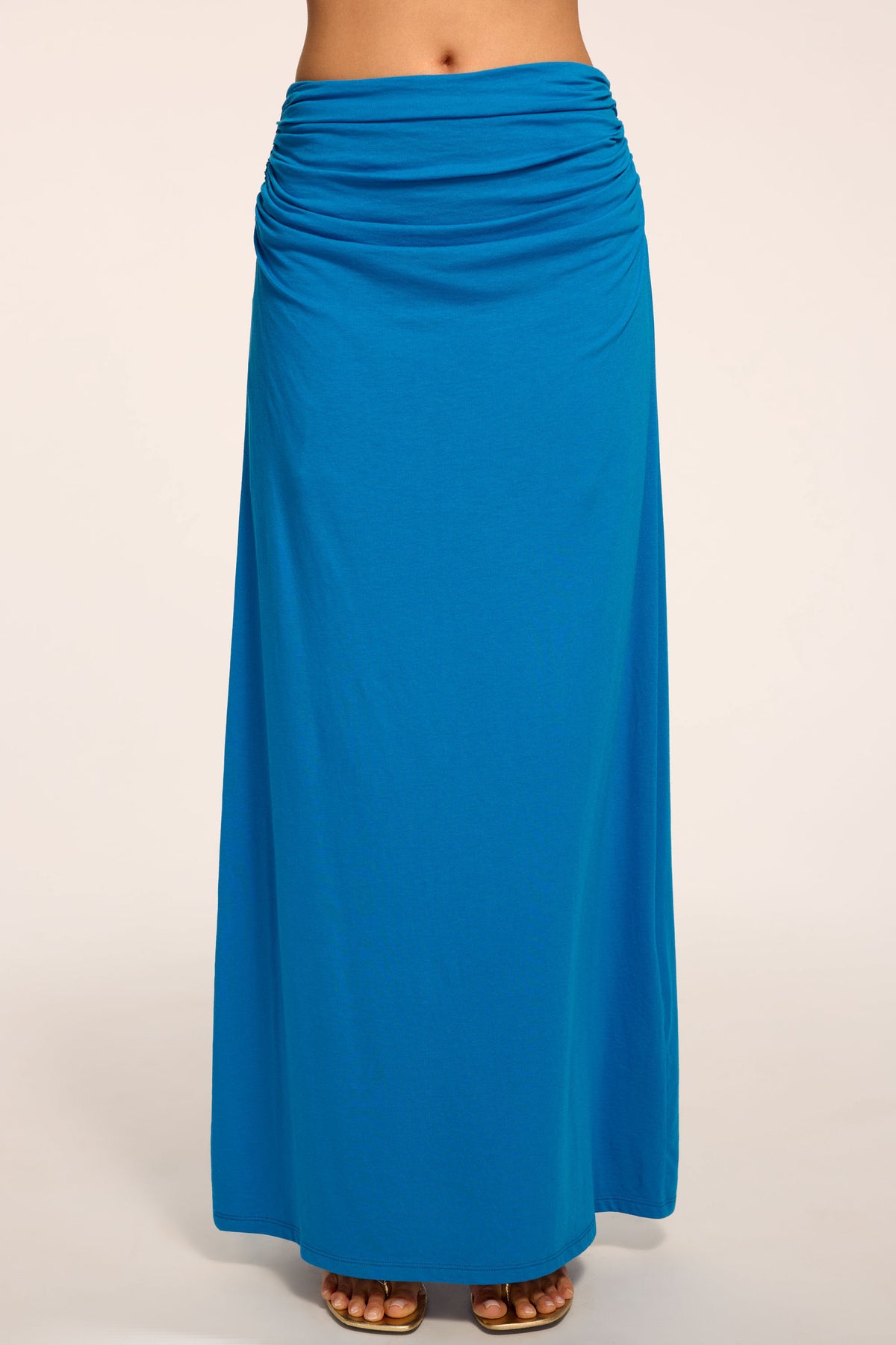 Brooklyn Ruched Jersey Maxi Skirt view 1