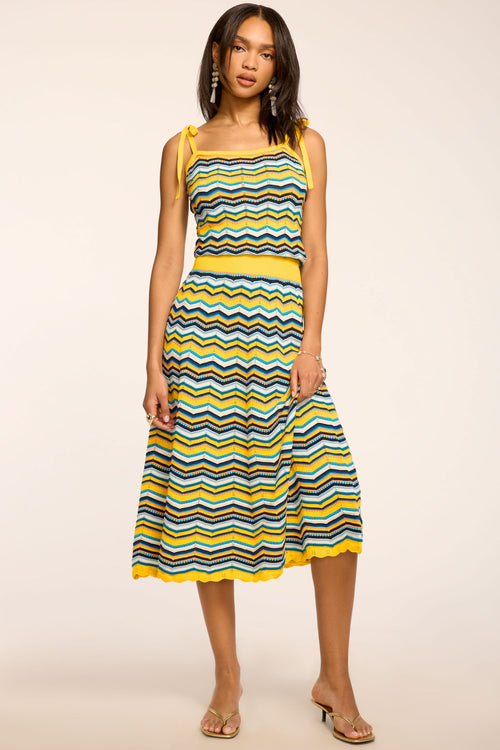 Cali Printed Midi Dress view 1