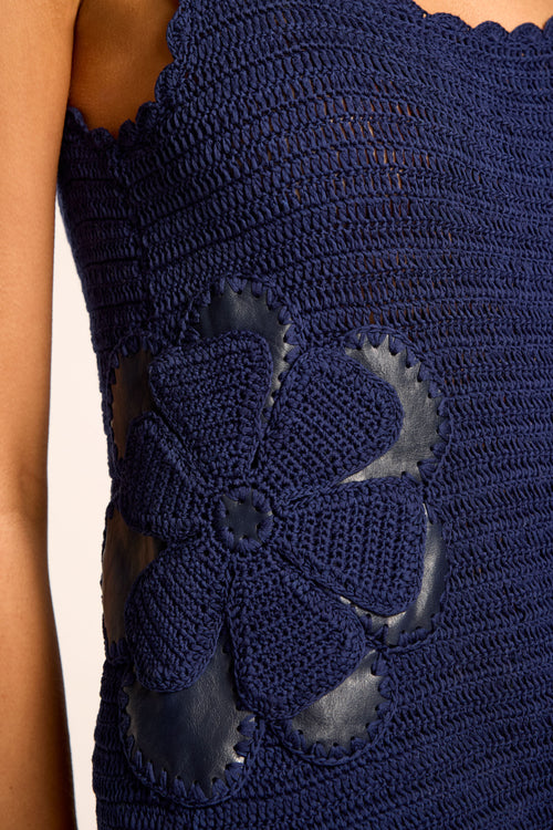 Cara Crochet Knit Mini Dress view 3