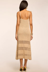 ramy brook crochet dress Cadence Crochet Colorblock Midi Dress in navy colorblock