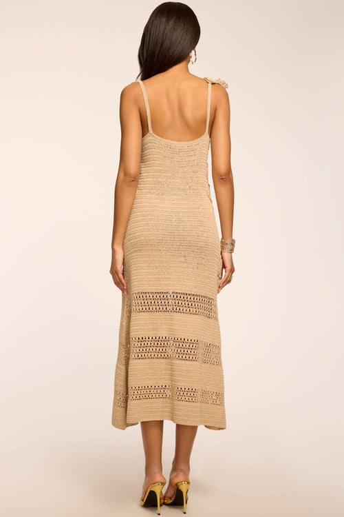 Camille Crochet Knit Midi Dress view 4
