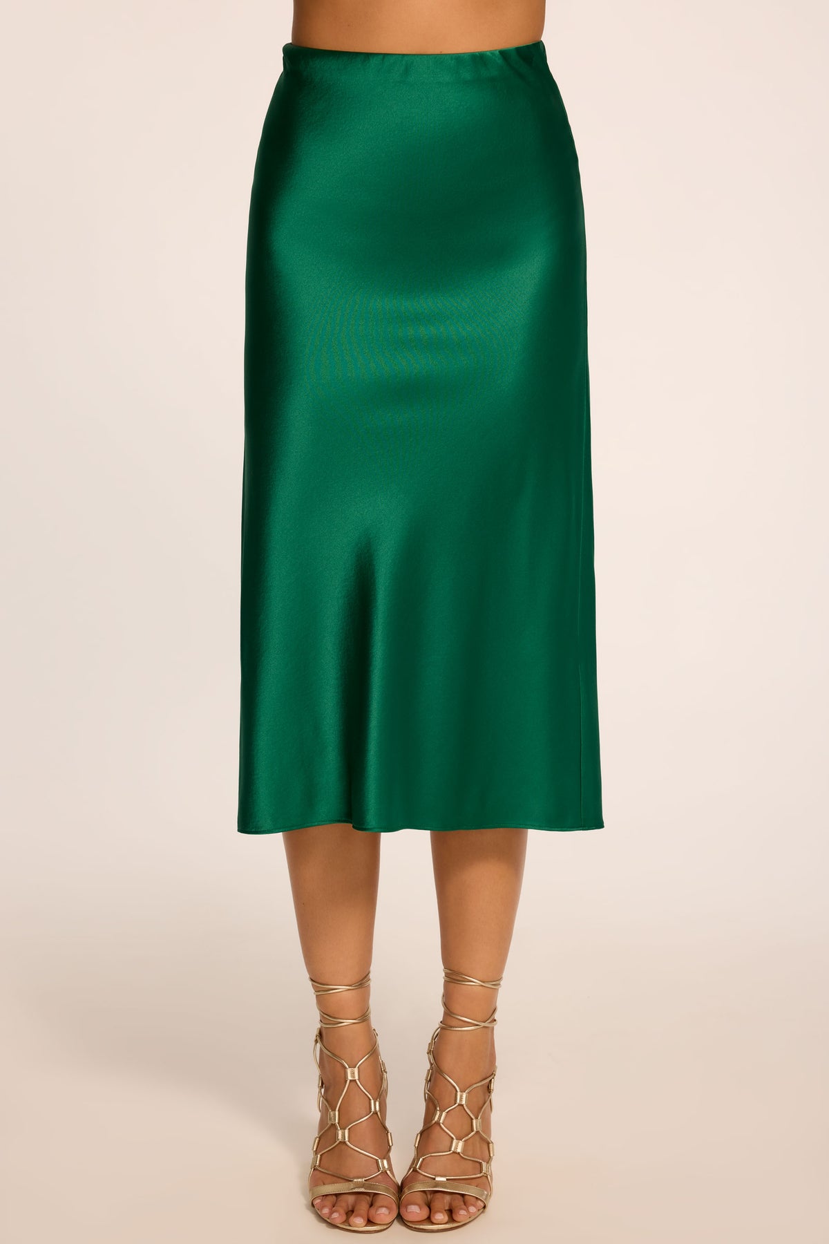 Krisia Silk Slip Midi Skirt view 1