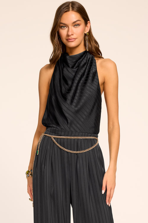 Joan Lurex Open Back Jumpsuit view 2