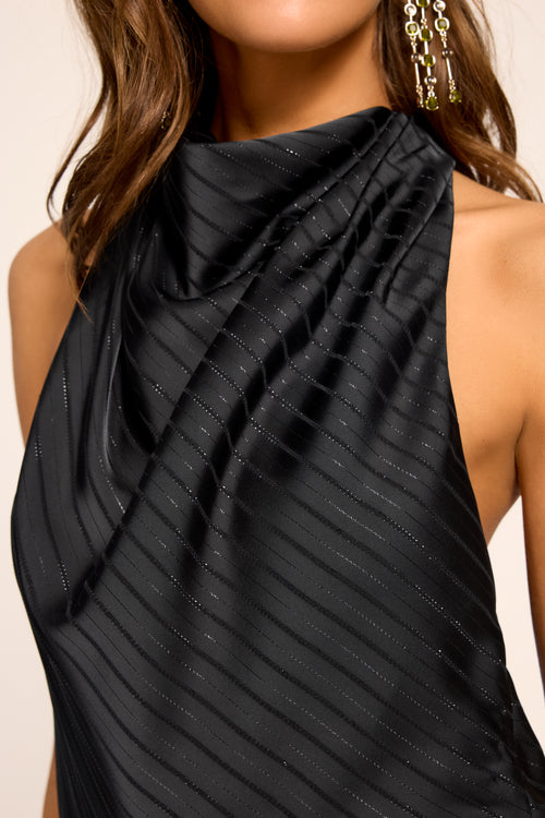 Joan Lurex Open Back Jumpsuit view 3