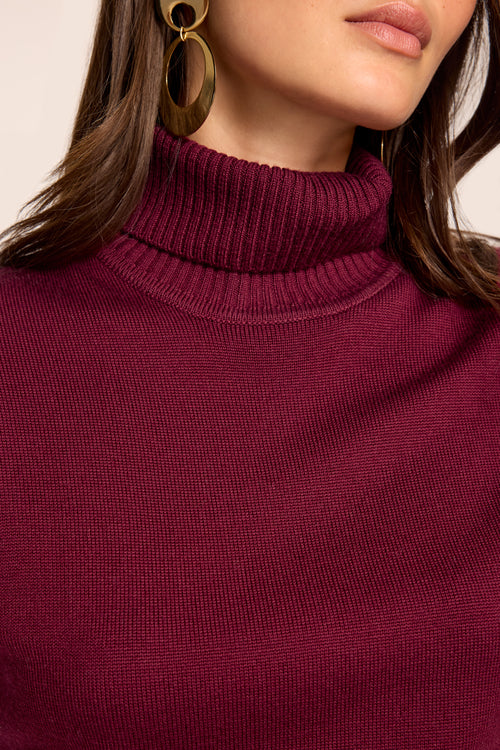 Natalie Merino Turtleneck Midi Dress view 3