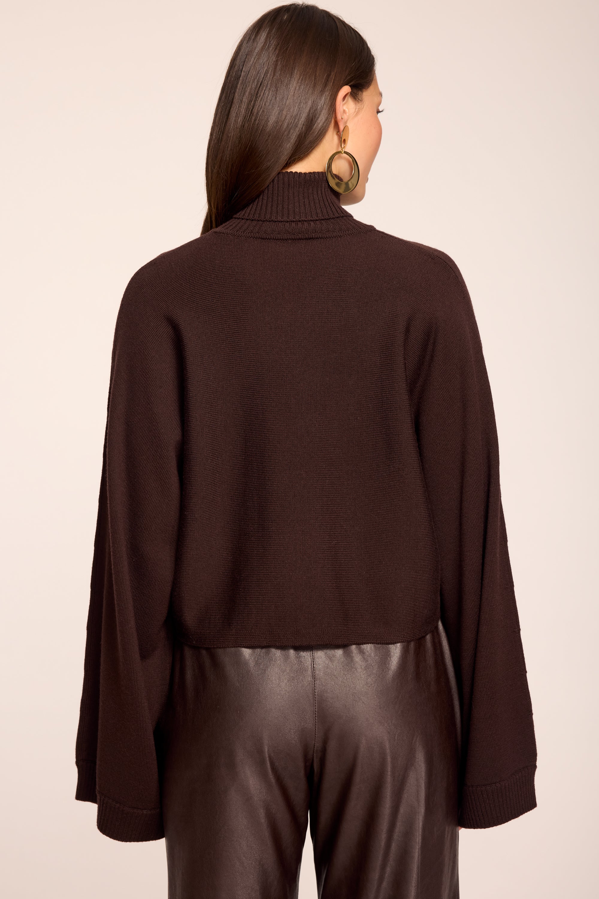 Aaliyah Turtleneck Sweater in heritage brown | Ramy Brook
