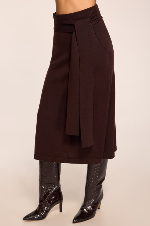 Abby Knit Midi Wrap Skirt view 1