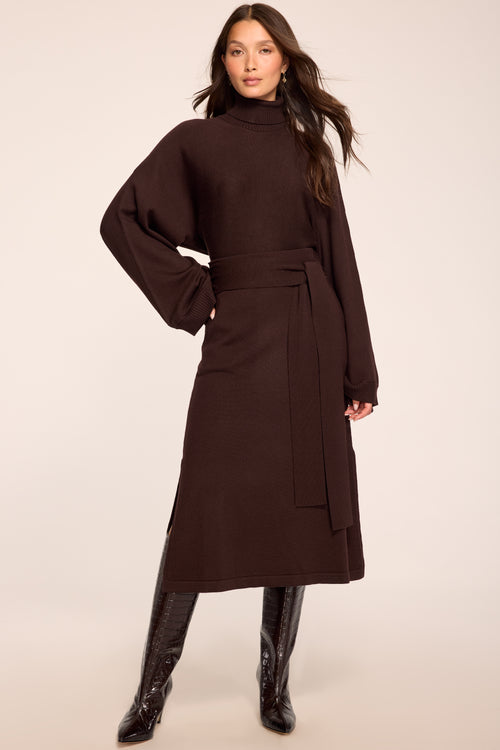 Abby Knit Midi Wrap Skirt view 2