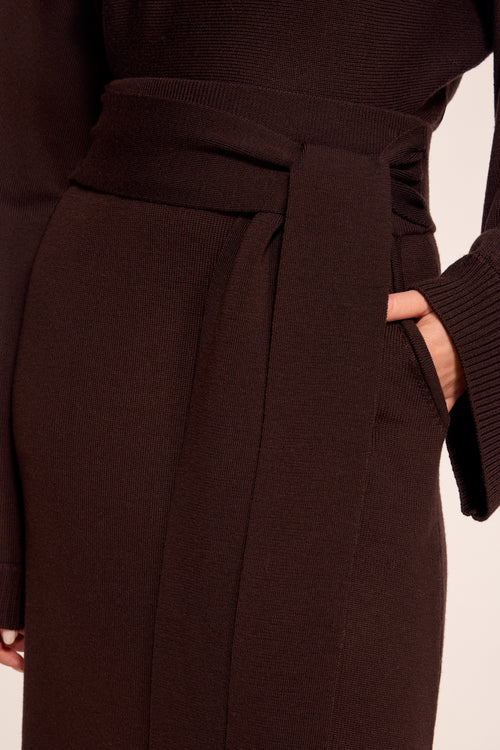 Abby Knit Midi Wrap Skirt view 3