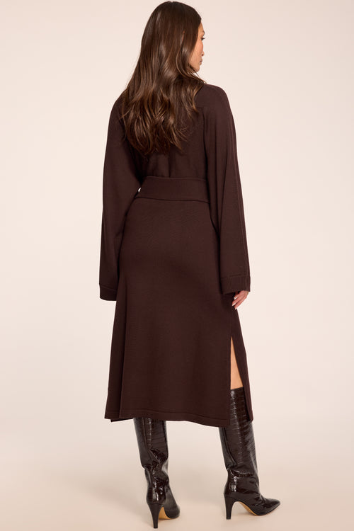 Abby Knit Midi Wrap Skirt view 4