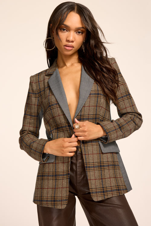 Bianca Plaid Blazer Jacket view 2