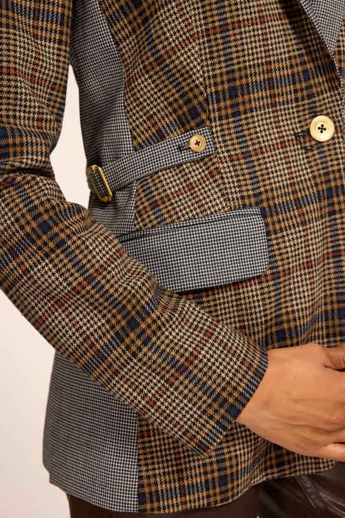 Bianca Plaid Blazer Jacket view 4