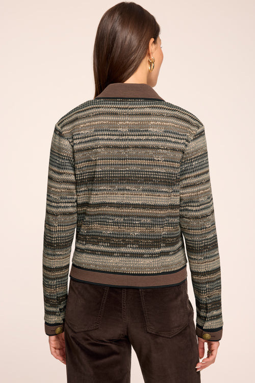 Clara Printed Sweater Jacket view 4