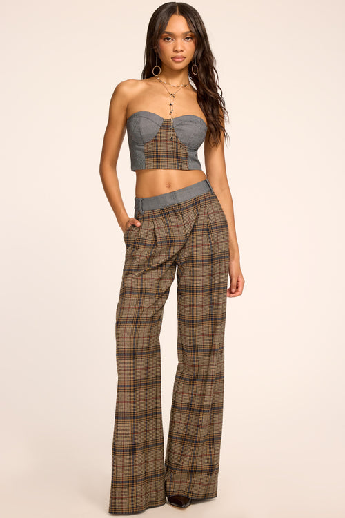 Leslie Plaid Tailored Pant view 2