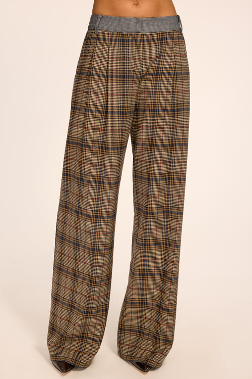 Leslie Plaid Tailored Pant view 1
