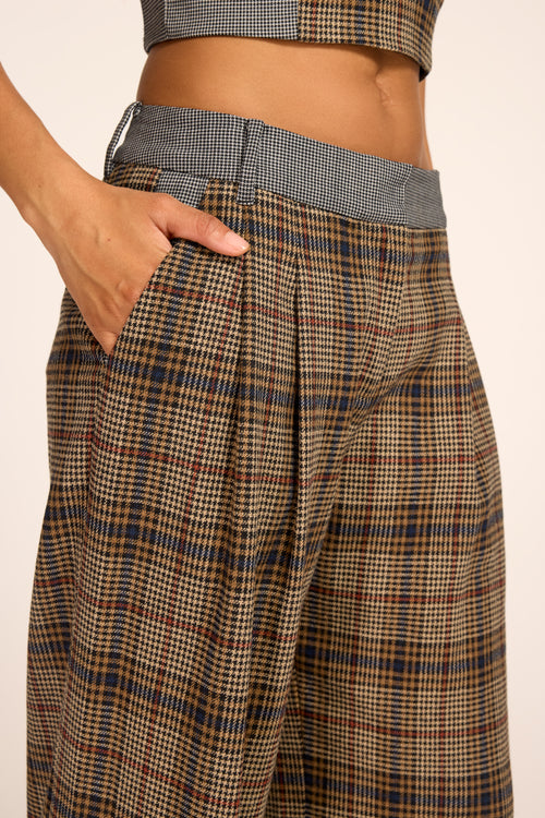Leslie Plaid Tailored Pant view 3