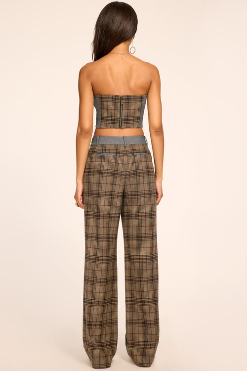 Leslie Plaid Tailored Pant view 4