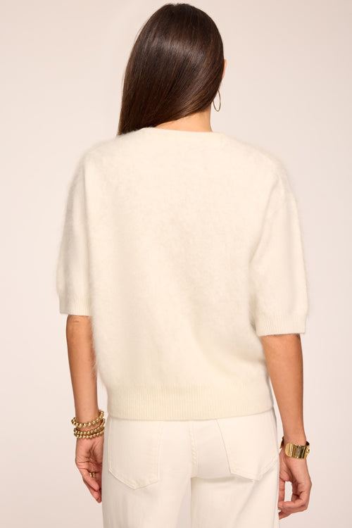 Dana Cashmere Short Sleeve Sweater view 3