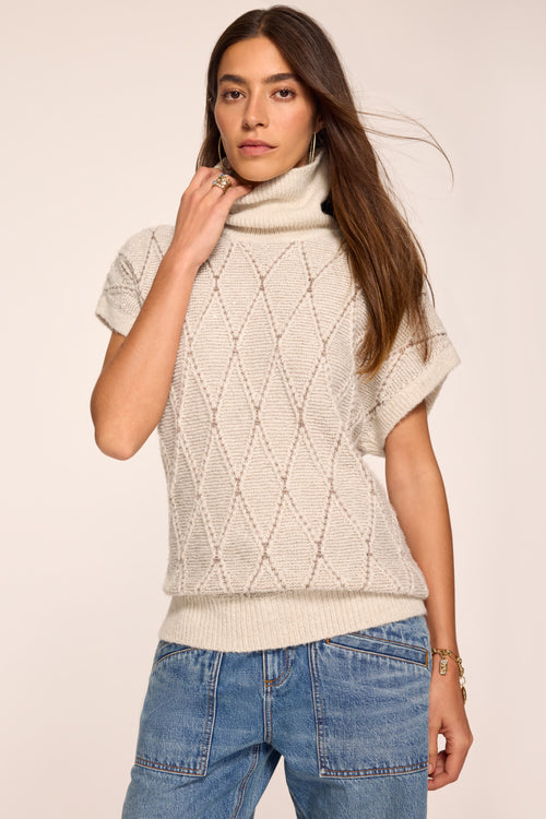 Blair Argyle Funnel Neck Sweater view 1