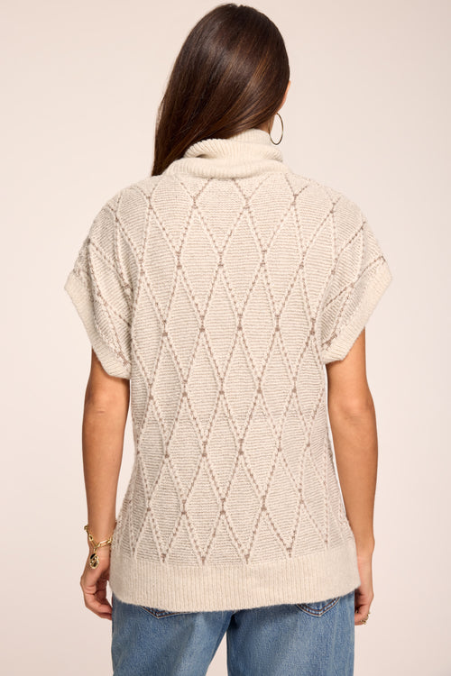 Blair Argyle Funnel Neck Sweater view 3
