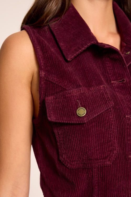 Peyton Corduroy Collared Mini Dress view 3