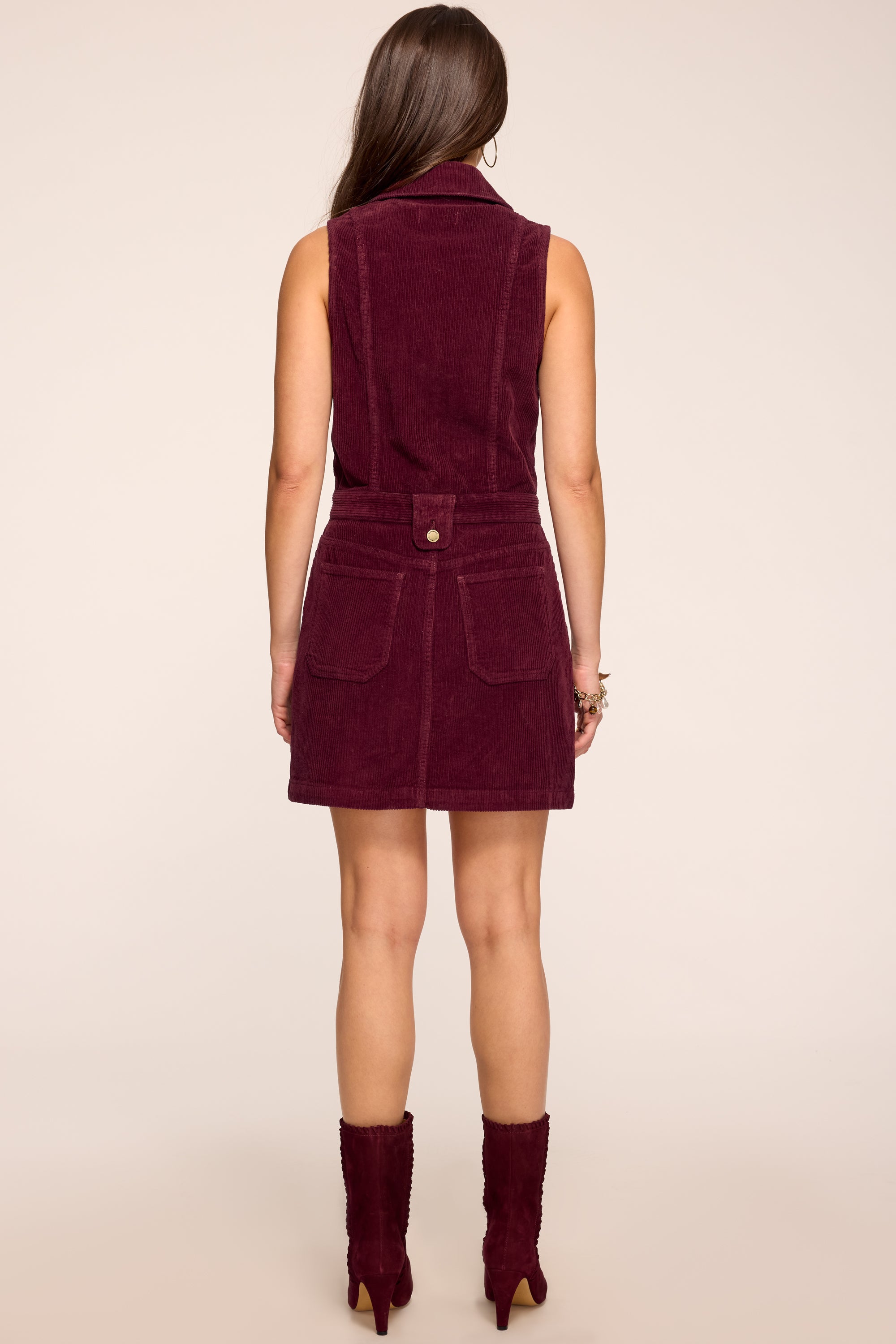 Peyton Corduroy Collared Mini Dress | Ramy Brook