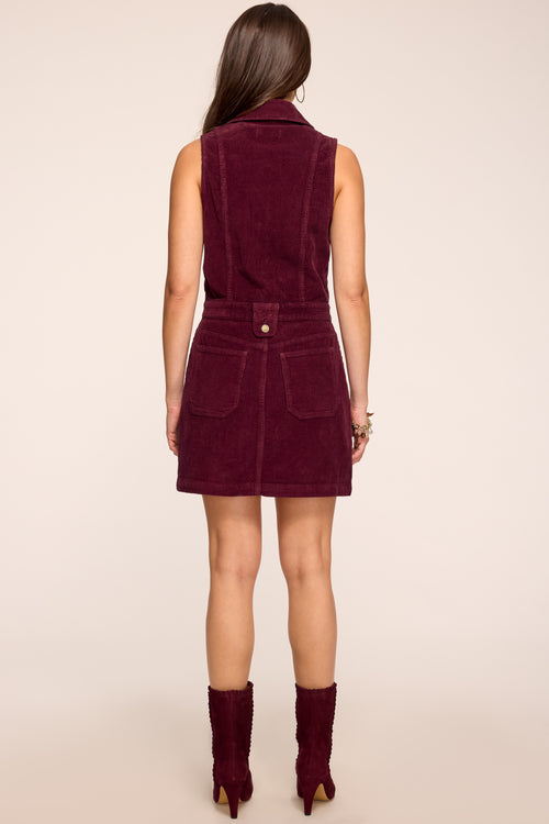 Peyton Corduroy Collared Mini Dress view 5