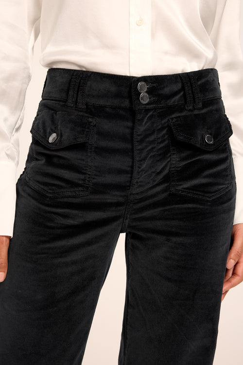 Fay Velveteen High-Rise Wide Leg Jean view 4
