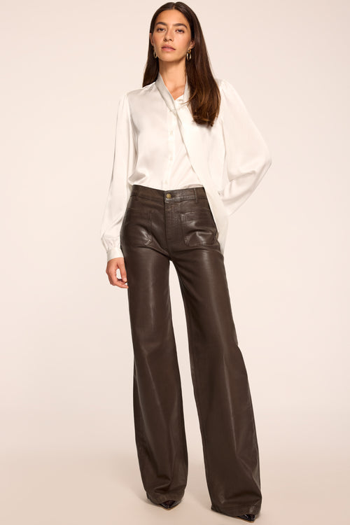 Cleo Coated Wide Leg Jean view 2