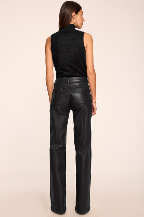 Cleo Coated Wide Leg Jean view 4