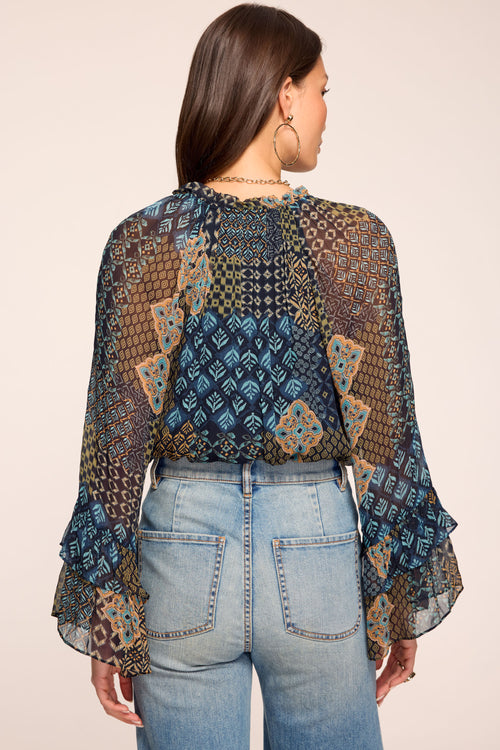 Anya Printed Top view 4
