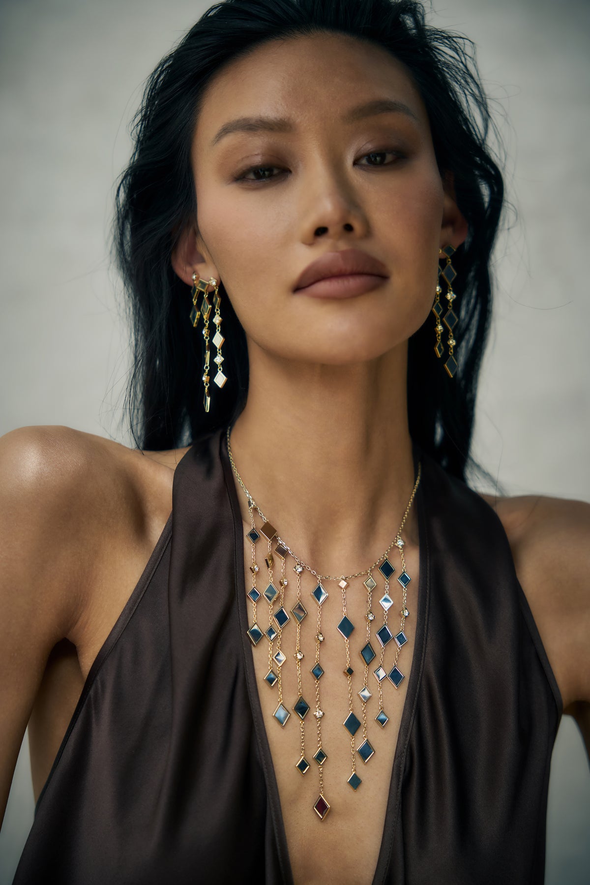 Eliza Layered Statement Earrings view 1