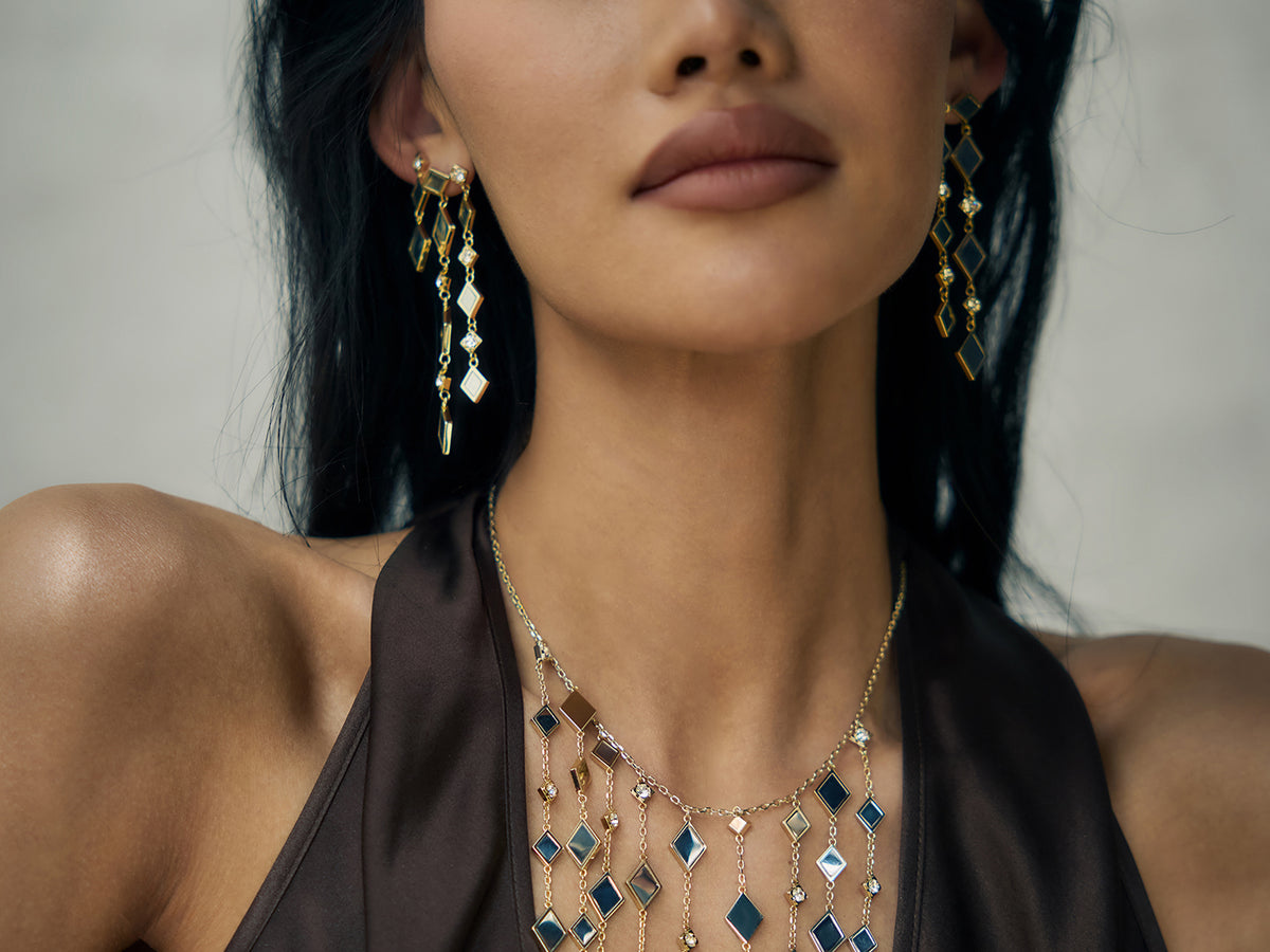 Eliza Layered Statement Earrings view 1