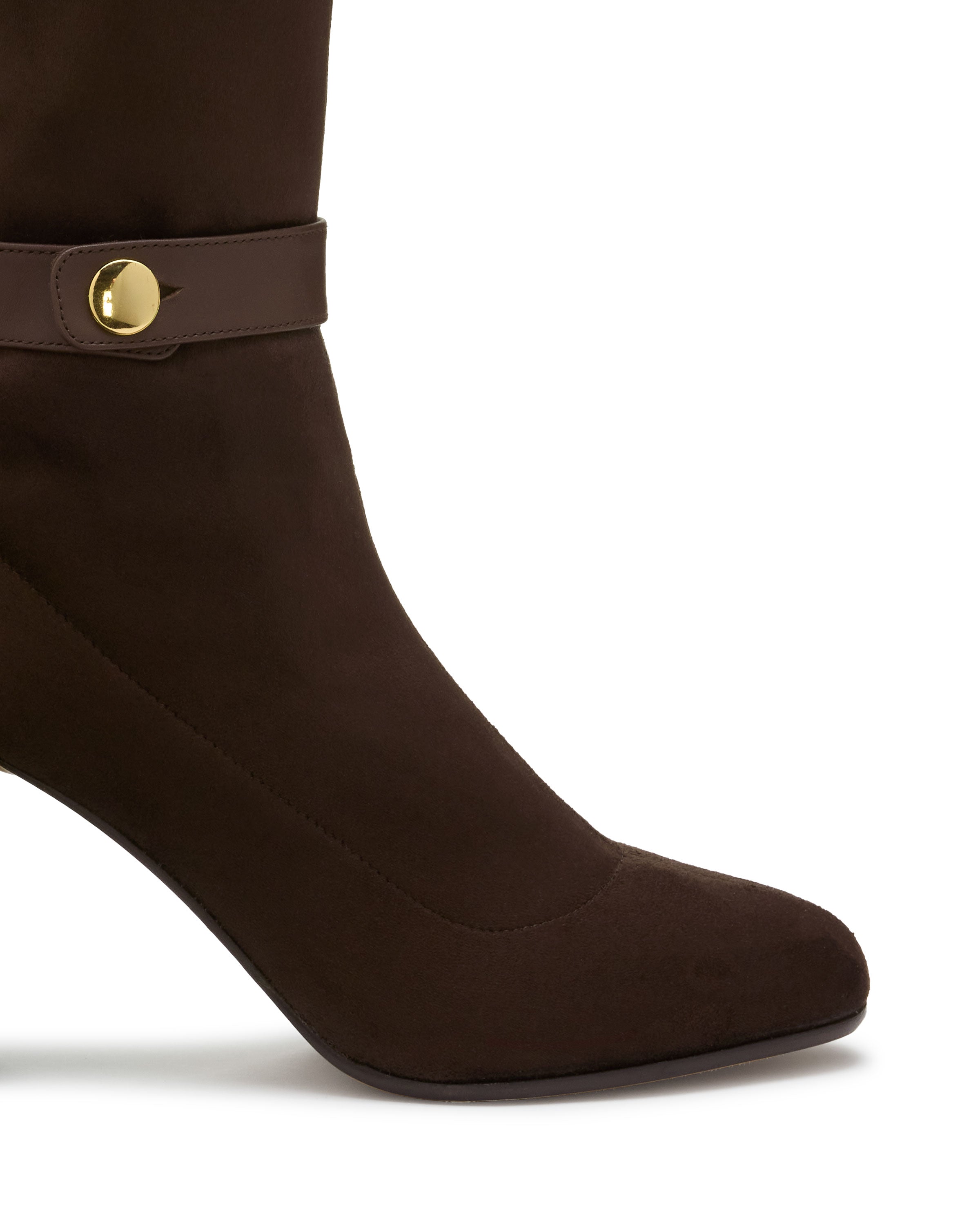 Cami Heeled Boots in brown suede | Ramy Brook