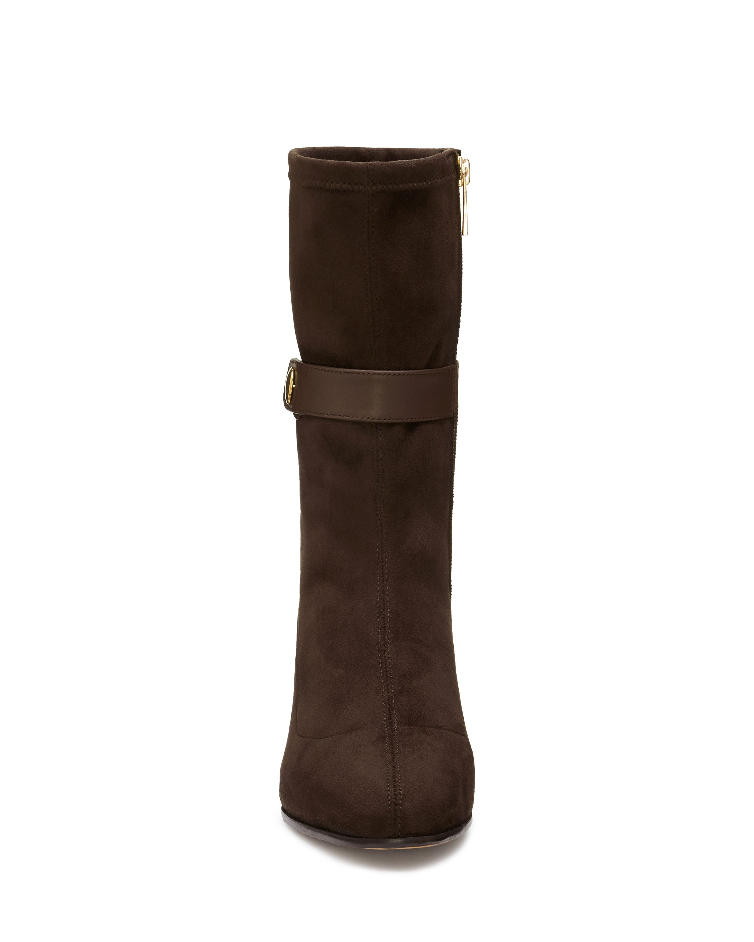 Cami Heeled Boots in brown suede | Ramy Brook