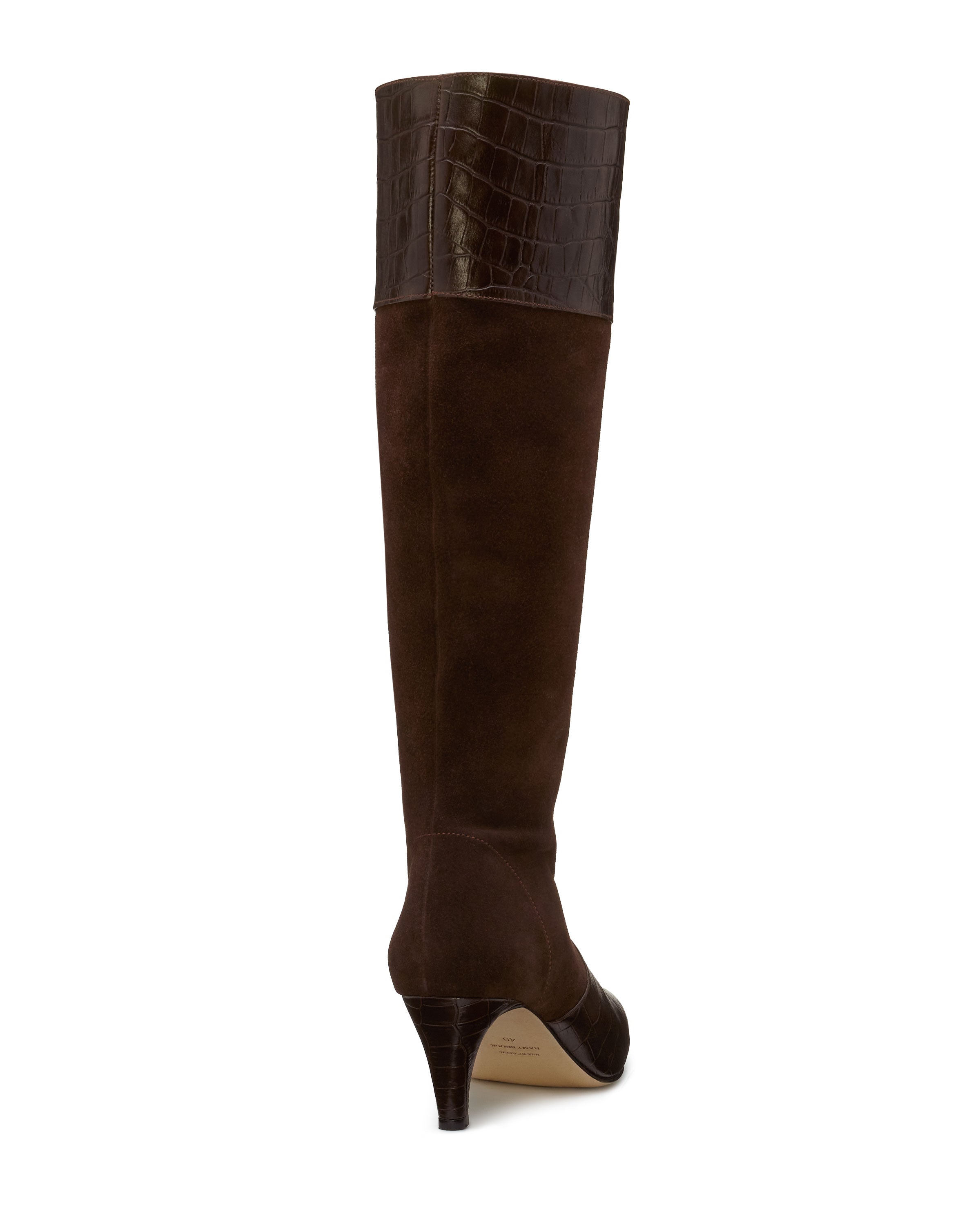 Cassie Heeled Boots in brown | Ramy Brook